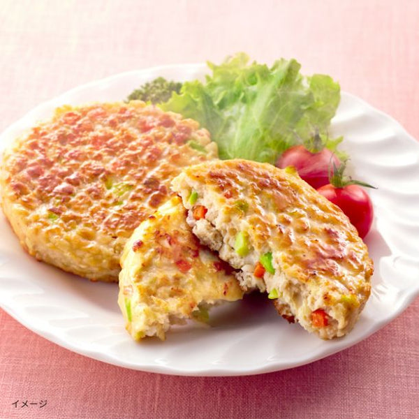 「ふんわりしらす入り 彩り野菜のおとうふバーグ」