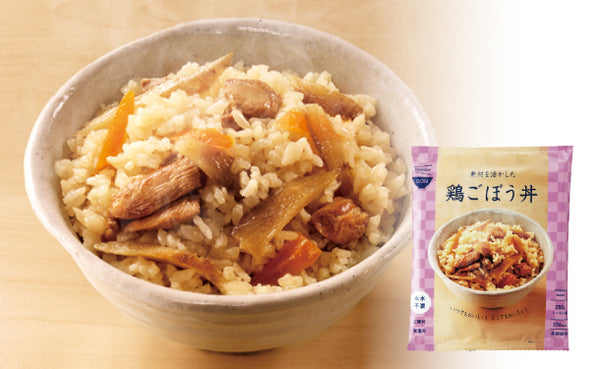 IZAMESHI「素材を活かした鶏ごぼう丼」