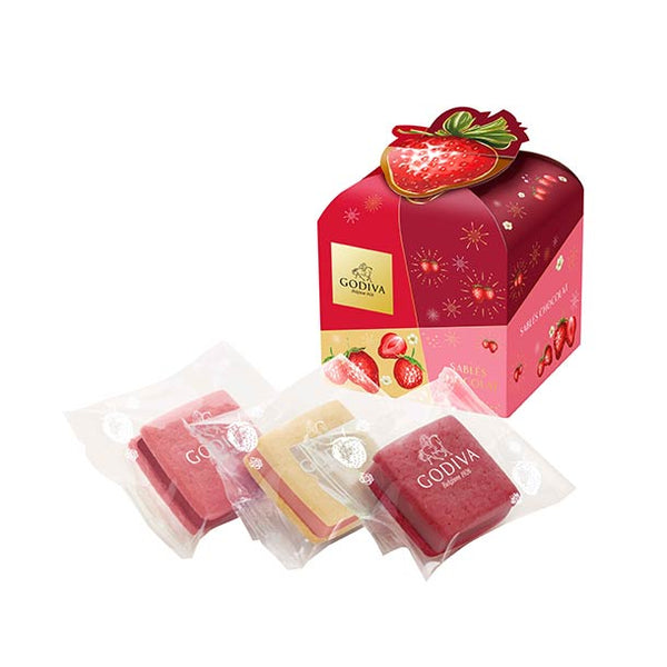 GODIVA「サブレショコラ ストロベリーアソートメント（3個入）」