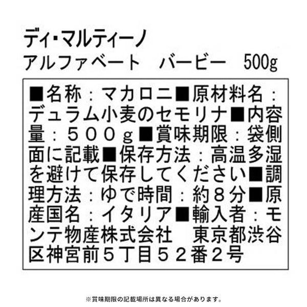 ディ・マルティーノ「アルファベートバービー」
