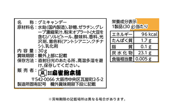 「プニフワ幸せ にくきゅうグミ グレープ味」