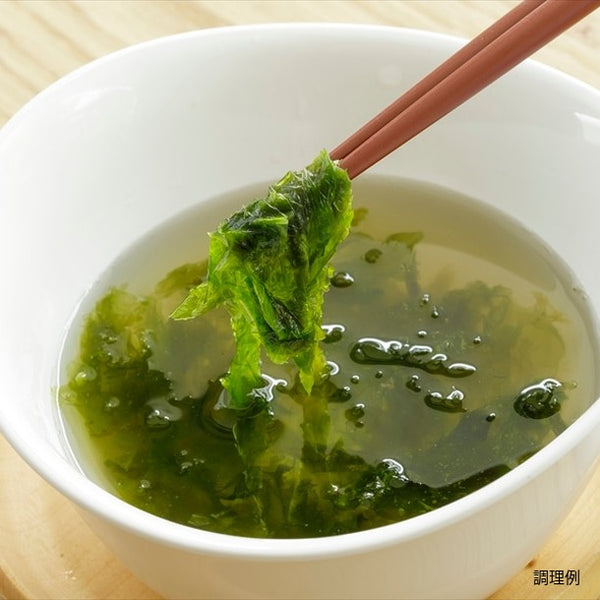 「あごだしあおさスープ」