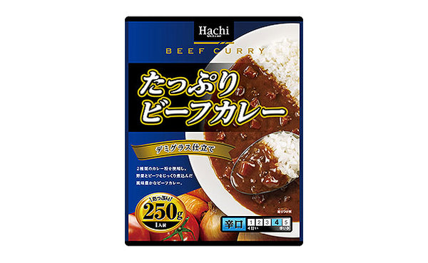 ハチ食品「たっぷりビーフカレー 辛口」